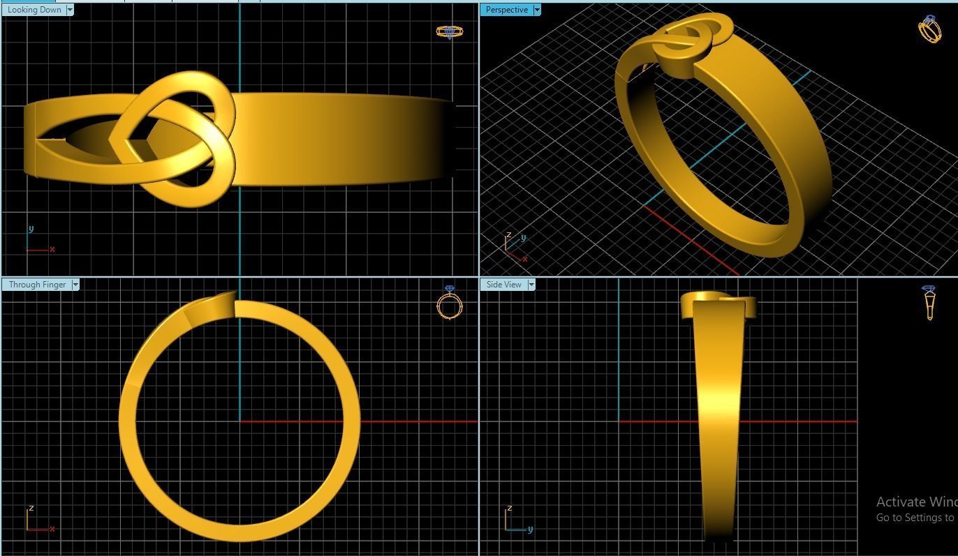 Love Ring 3D print model_1