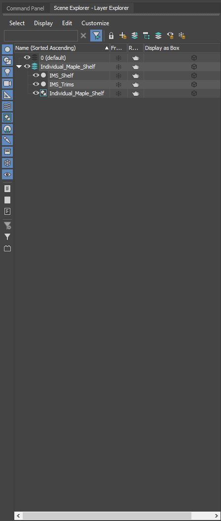 Individual Maple Shelf 3D model_12