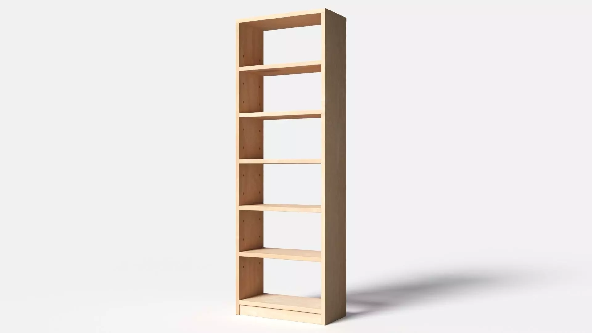 Individual Maple Shelf 3D model_0