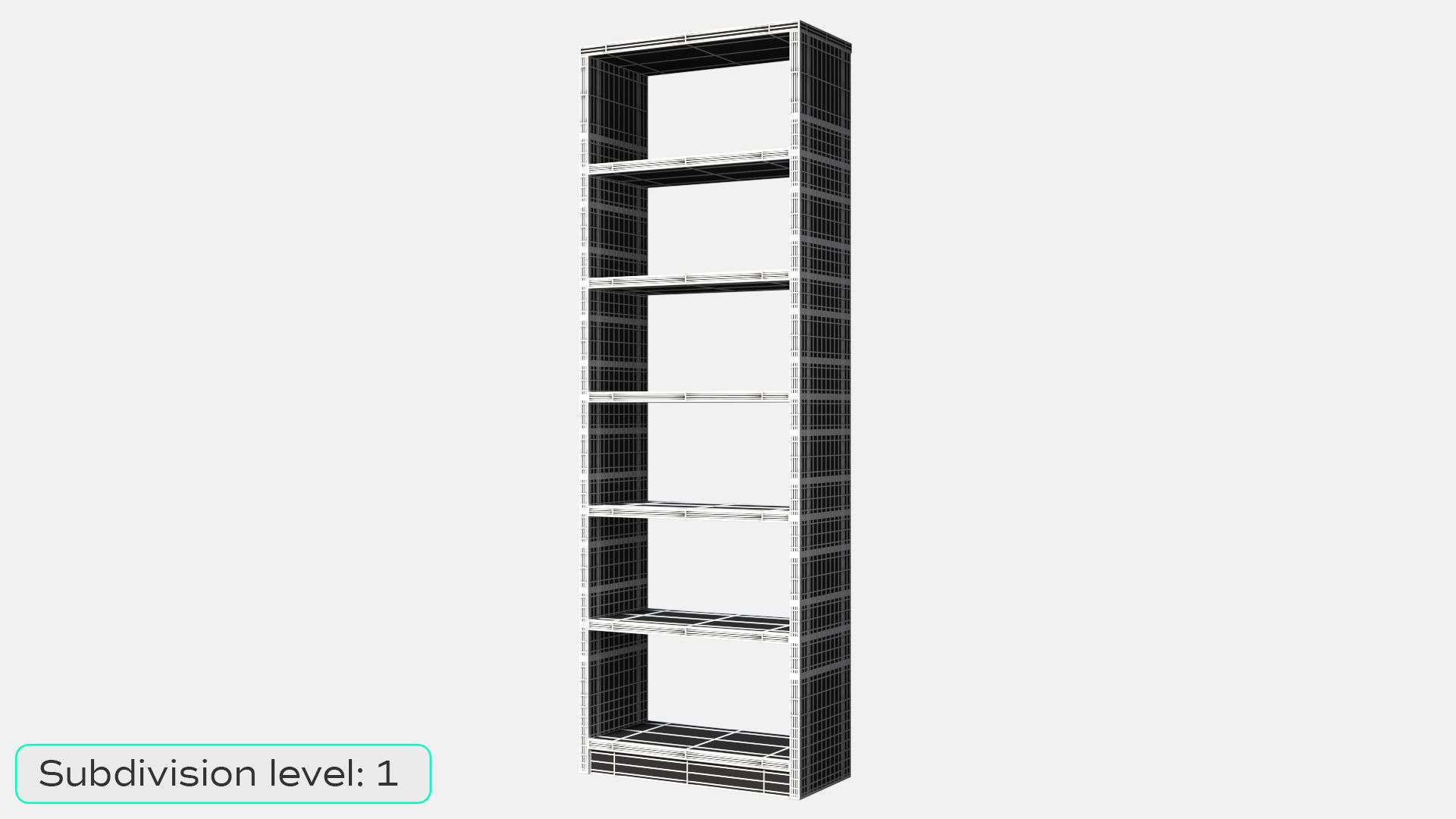 Individual Maple Shelf 3D model_2