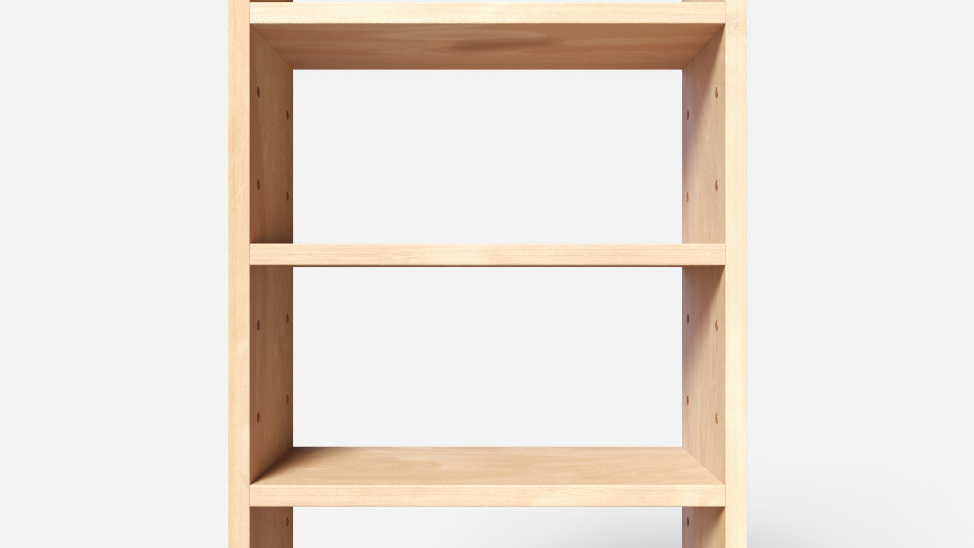 Individual Maple Shelf 3D model_7