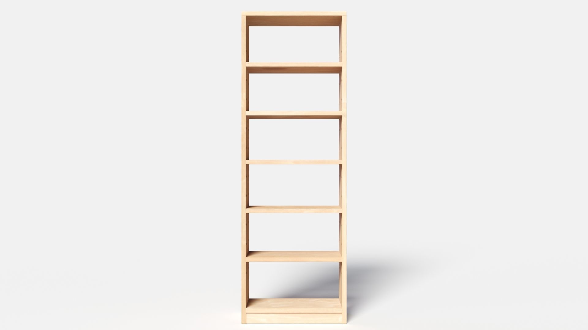 Individual Maple Shelf 3D model_3