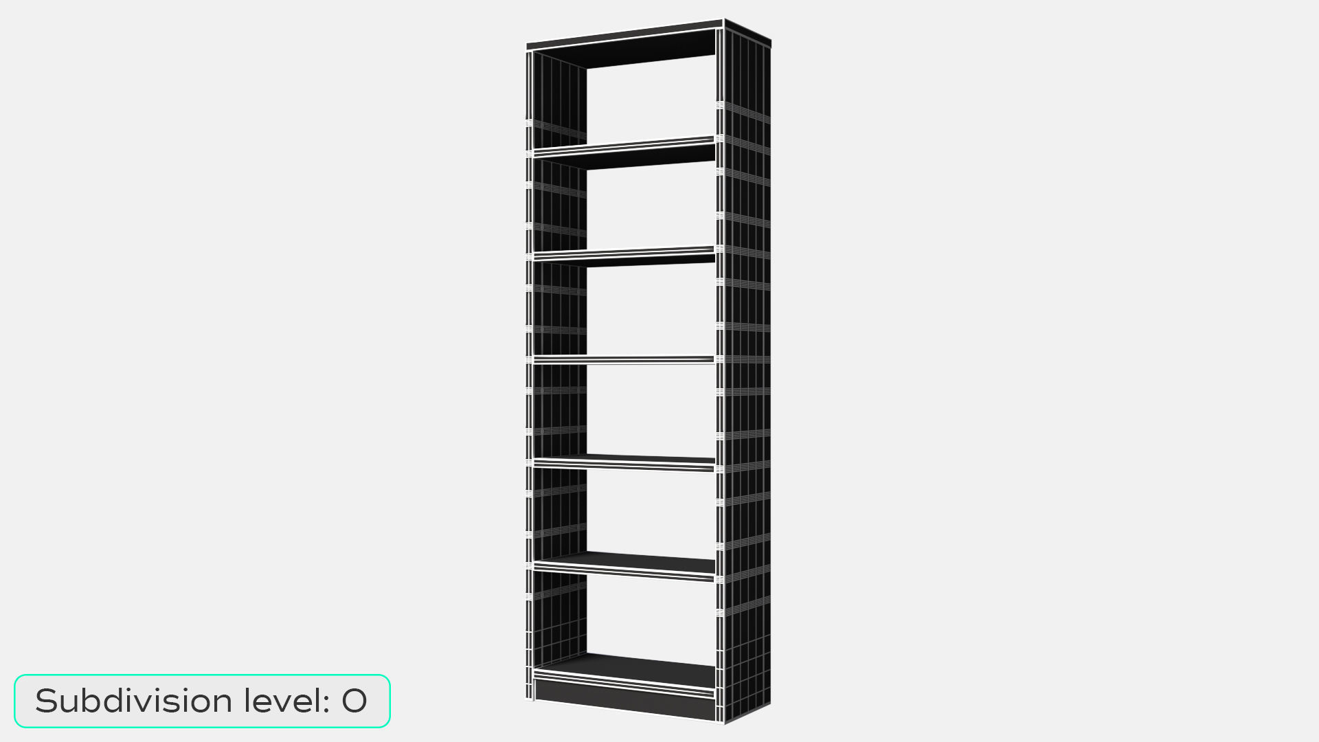 Individual Maple Shelf 3D model_1