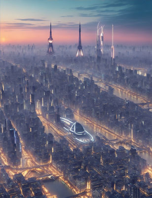 Cyberpunk City Image Collection 3D model_25