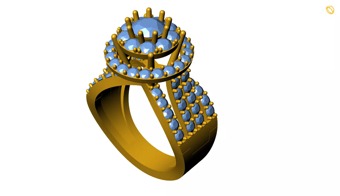 Girl Ring 3D print model_0