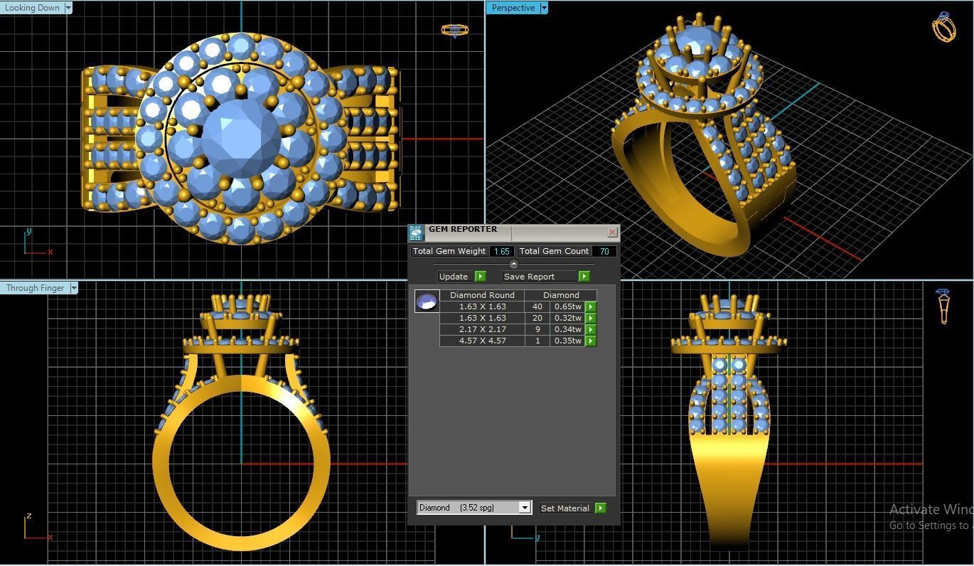 Girl Ring 3D print model_1