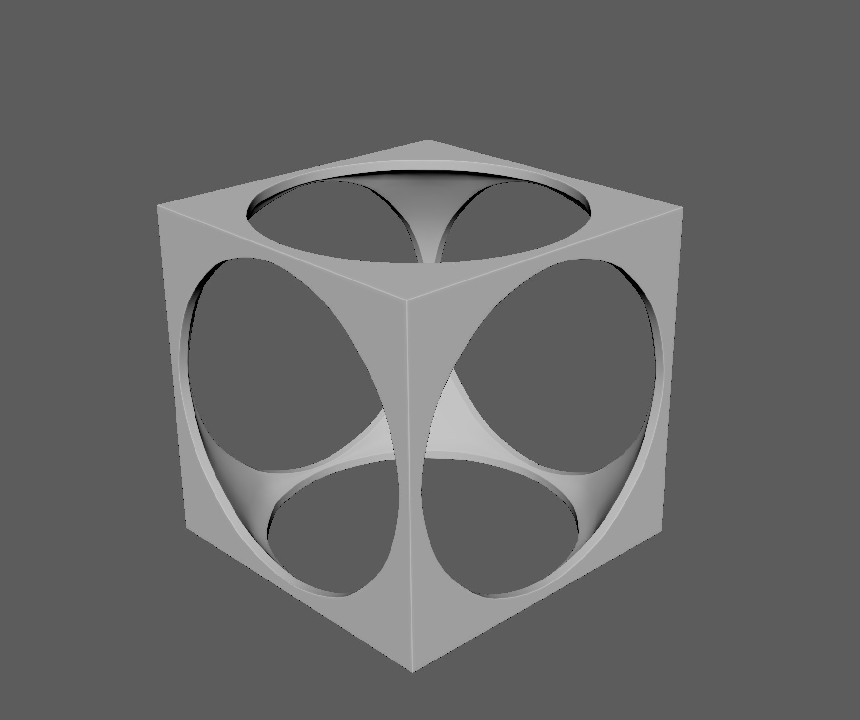 Cube Porous 3D Model Low-poly 3D model_5