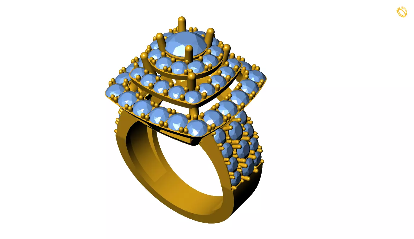 Women Ring 3D print model_0