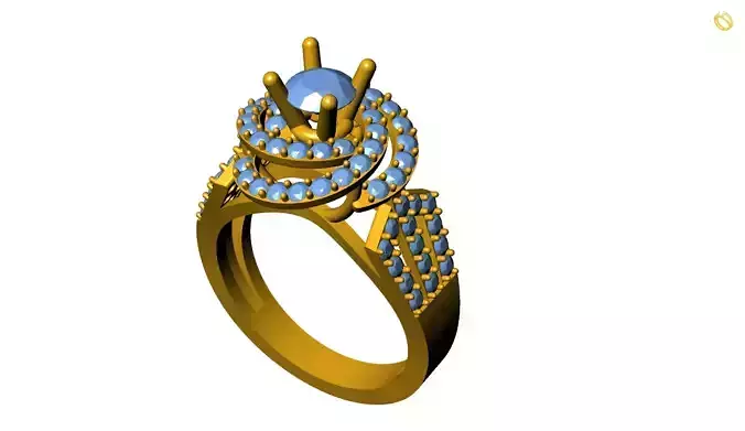 Girl Ring 3D print model