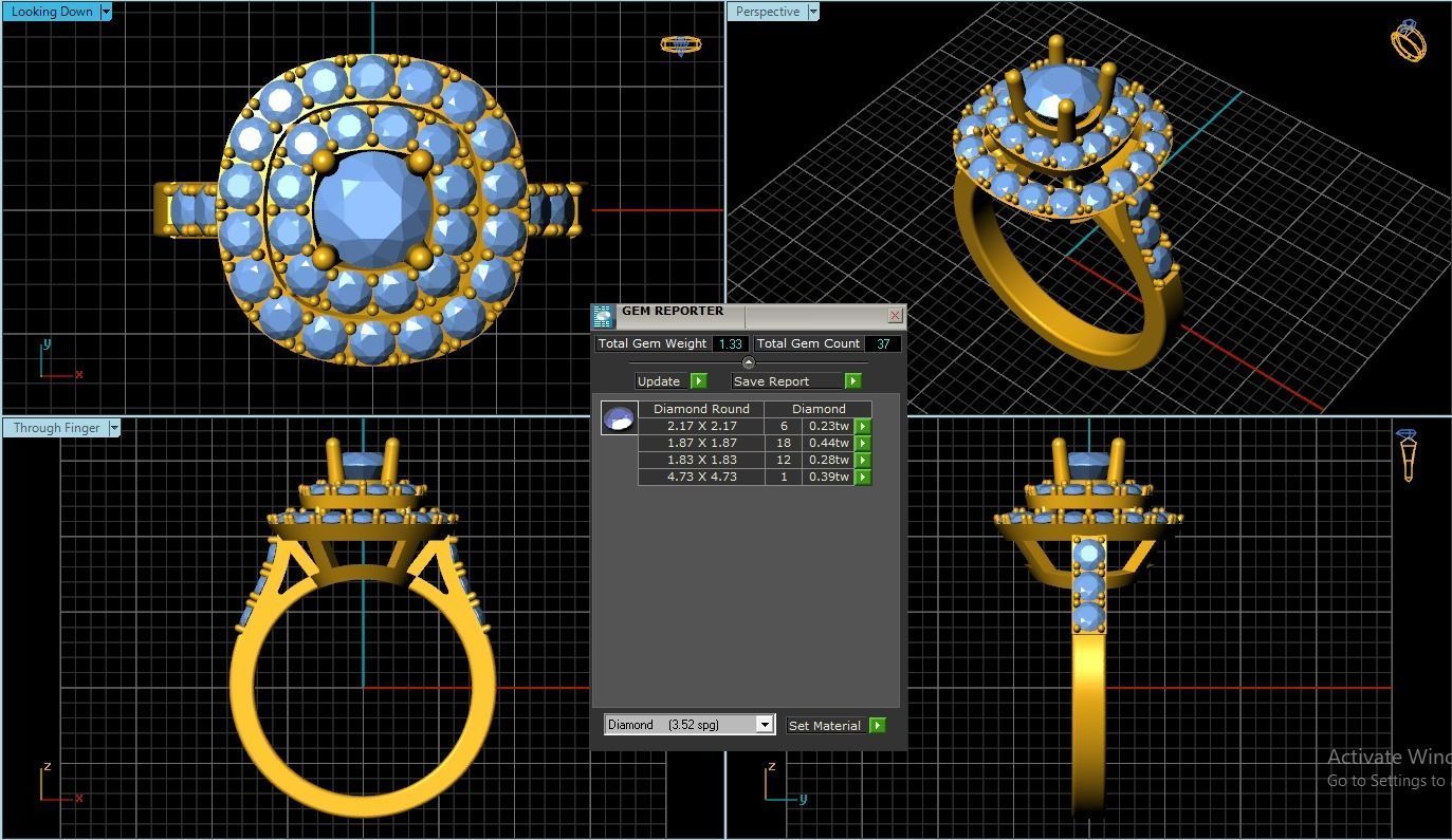 Women Ring 3D print model_1