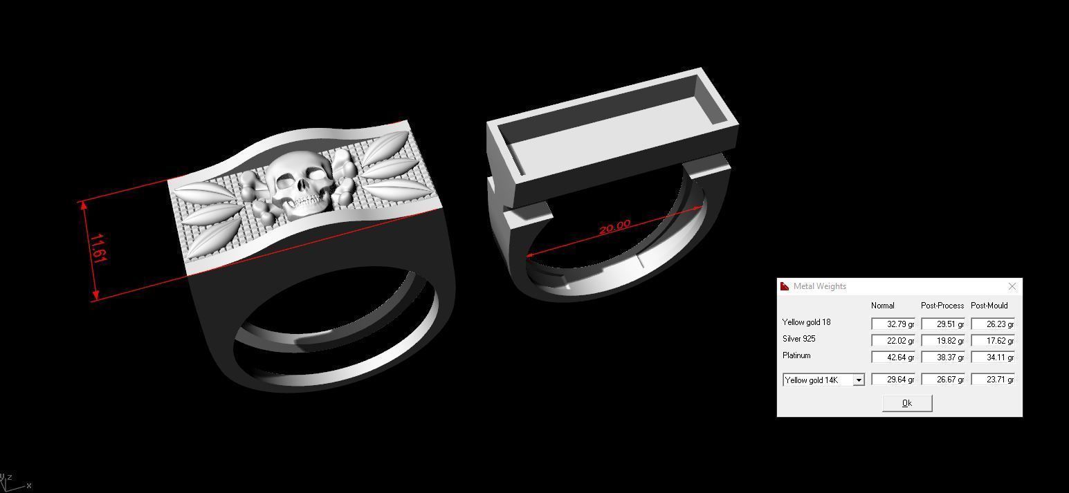 Secret Skull Ring 3D print model_2