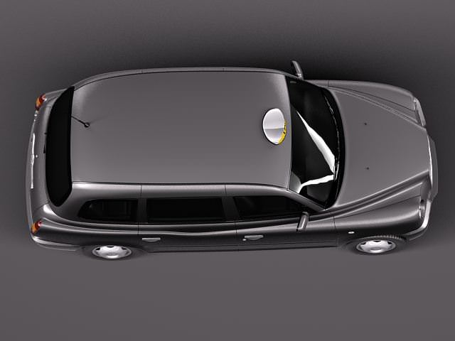 London Taxi TX4 3D model_7