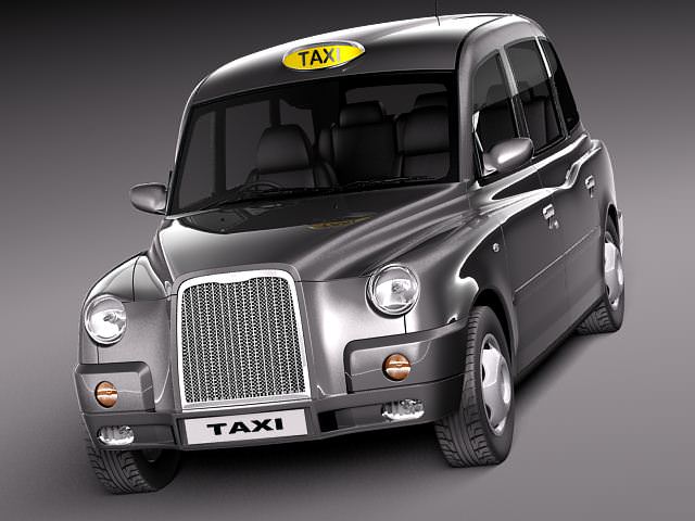 London Taxi TX4 3D model_1