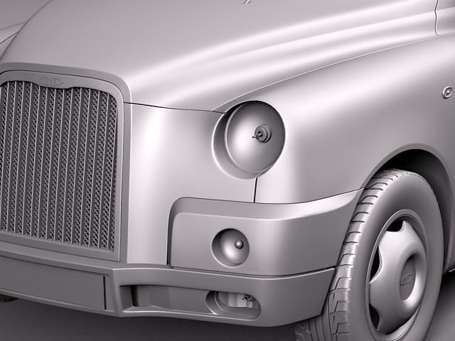 London Taxi TX4 3D model_10