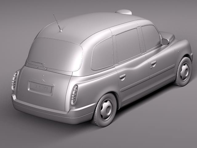 London Taxi TX4 3D model_8