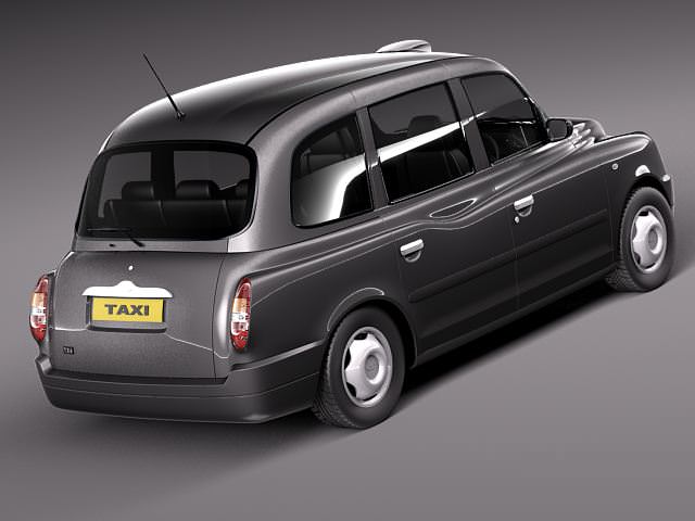 London Taxi TX4 3D model_4