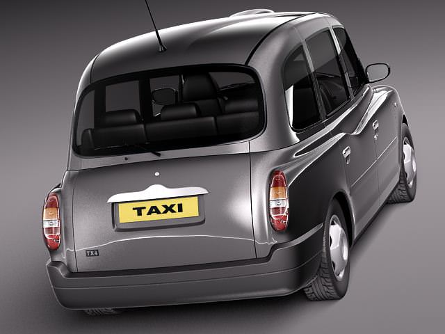 London Taxi TX4 3D model_5