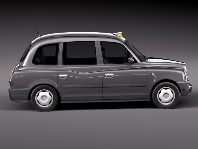 London Taxi TX4 3D model_6