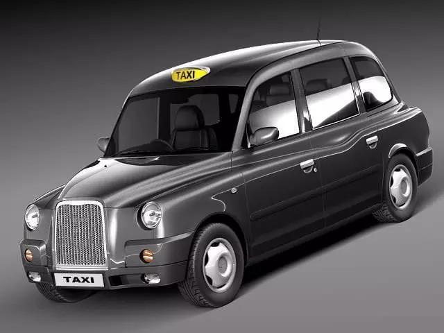 London Taxi TX4 3D model_0