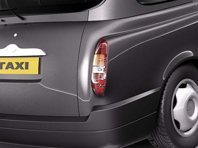 London Taxi TX4 3D model_3