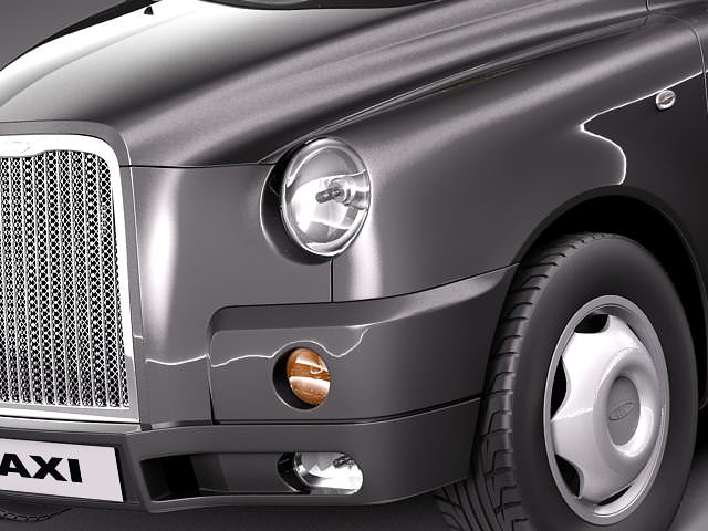 London Taxi TX4 3D model_2