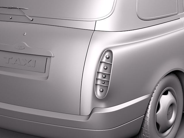 London Taxi TX4 3D model_9