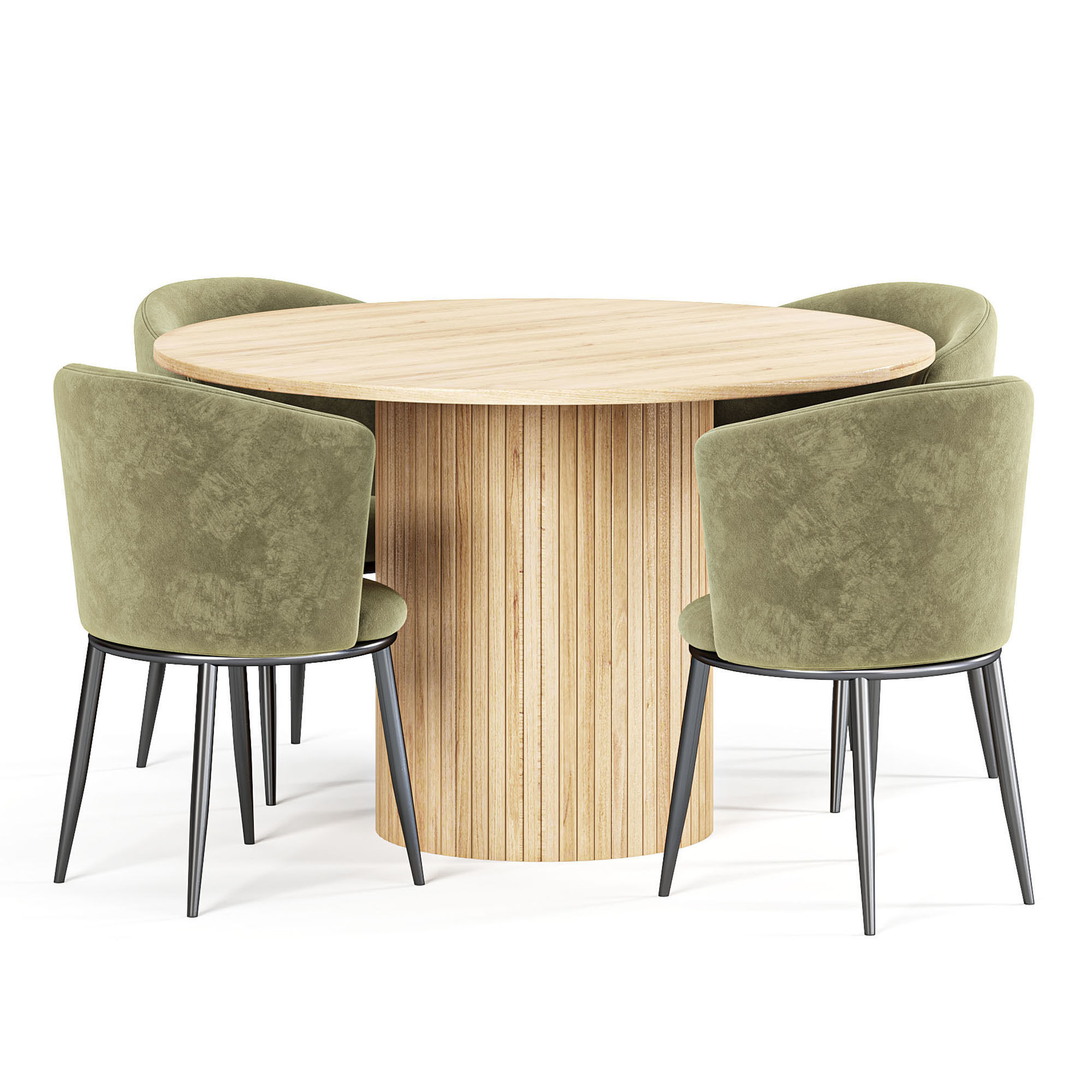 Hill table and Filmore Chair 3D model_3
