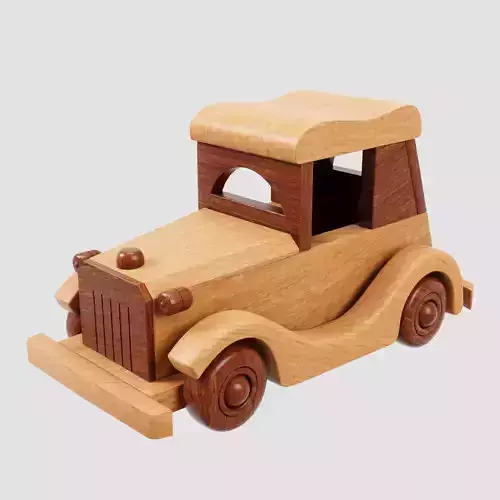 Children Vintage Car TOY Low-poly 3D model