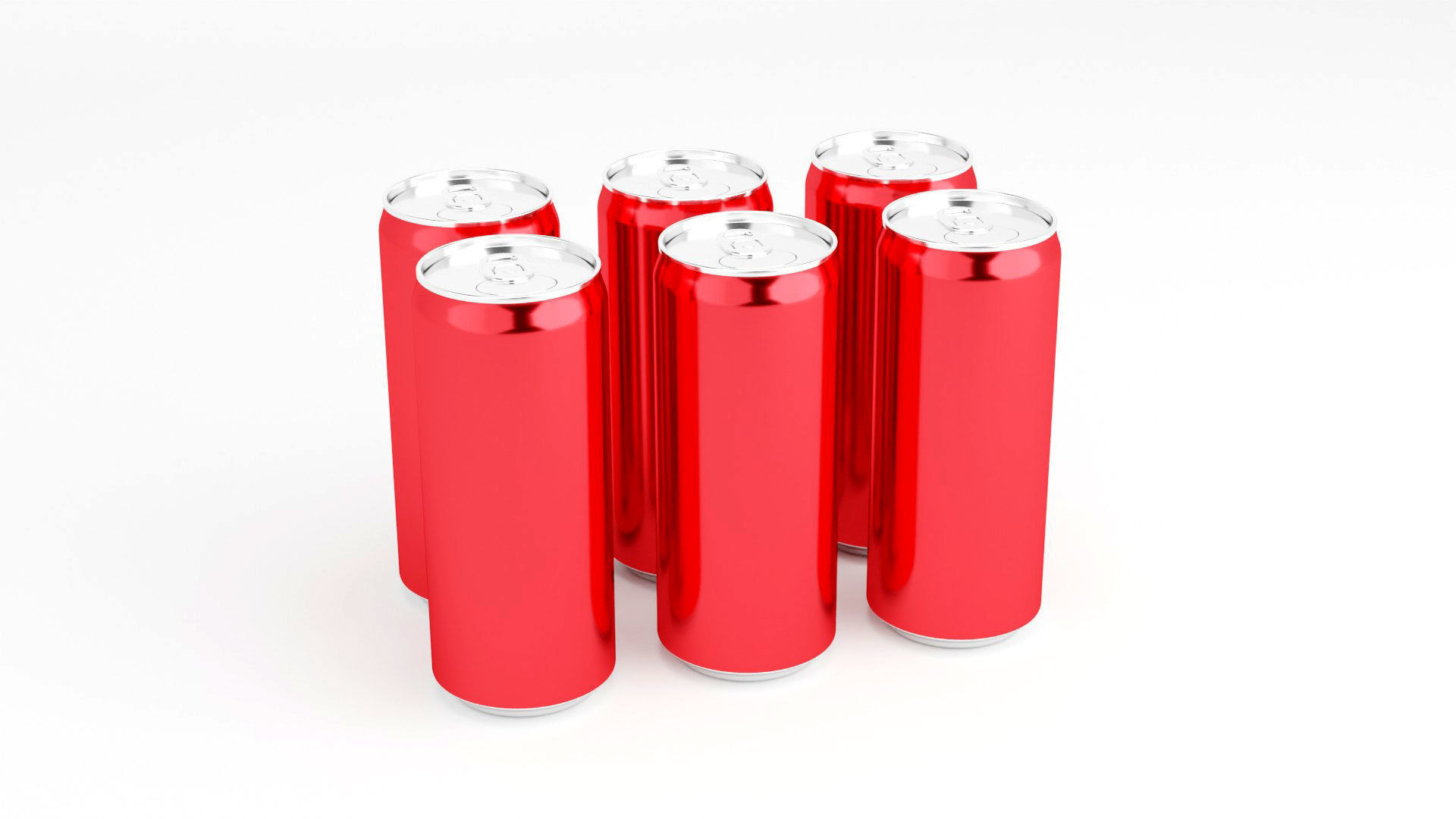 Metallic drink tin 3d model  Low-poly 3D model_6