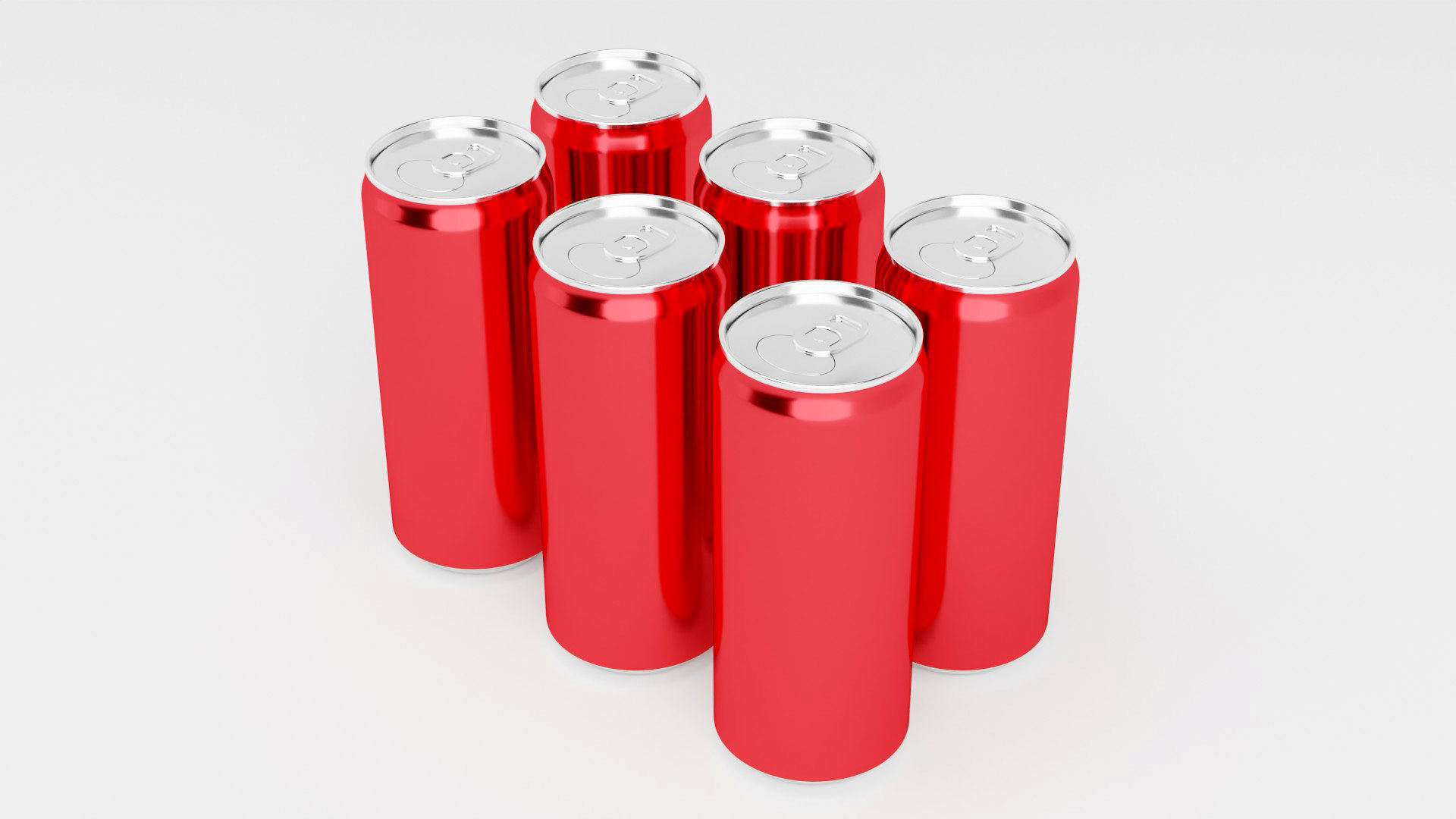 Metallic drink tin 3d model  Low-poly 3D model_8