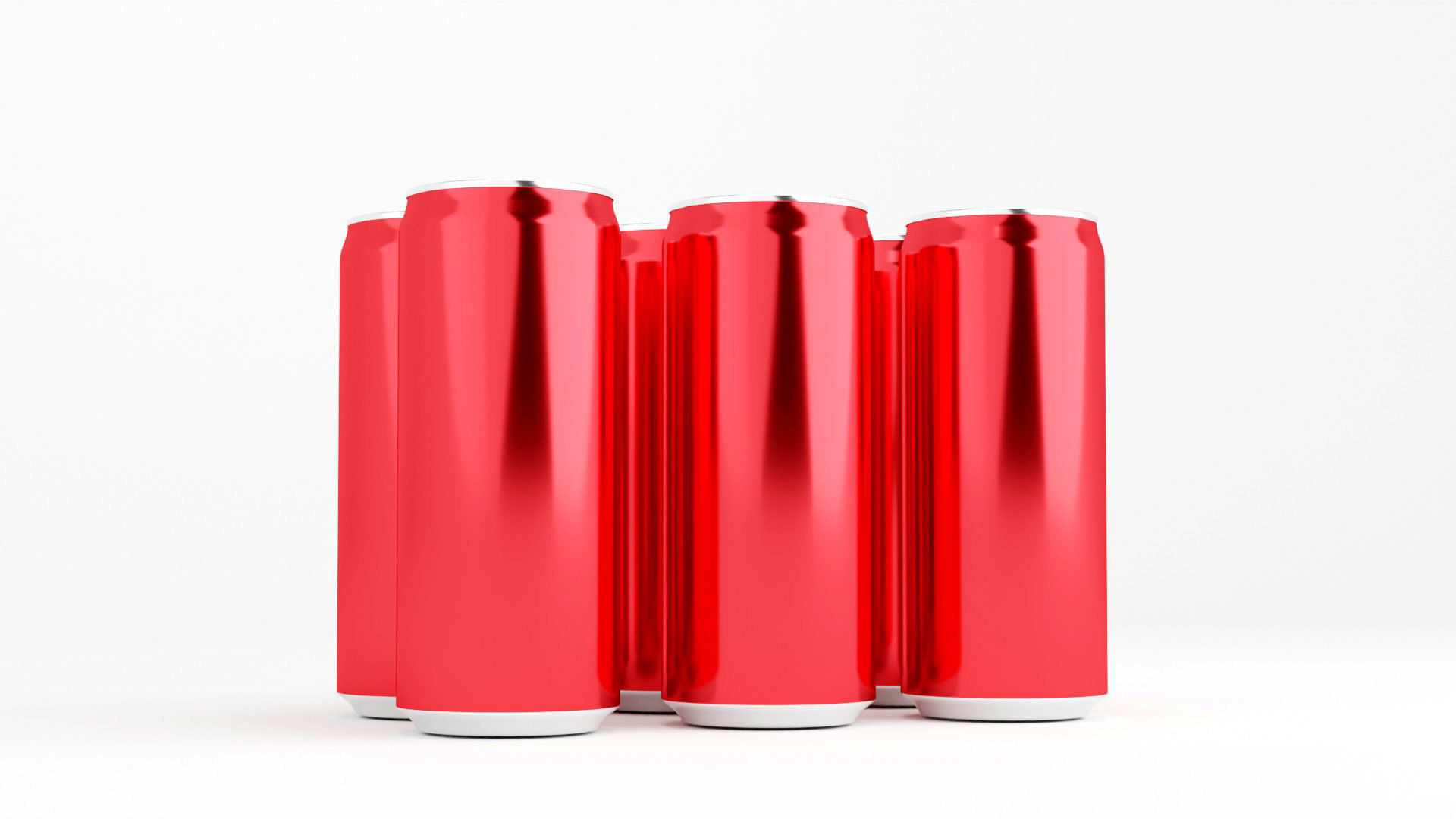 Metallic drink tin 3d model  Low-poly 3D model_7