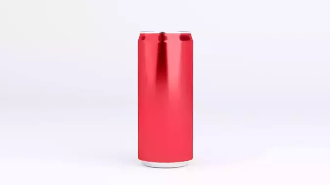 Metallic drink tin 3d model 