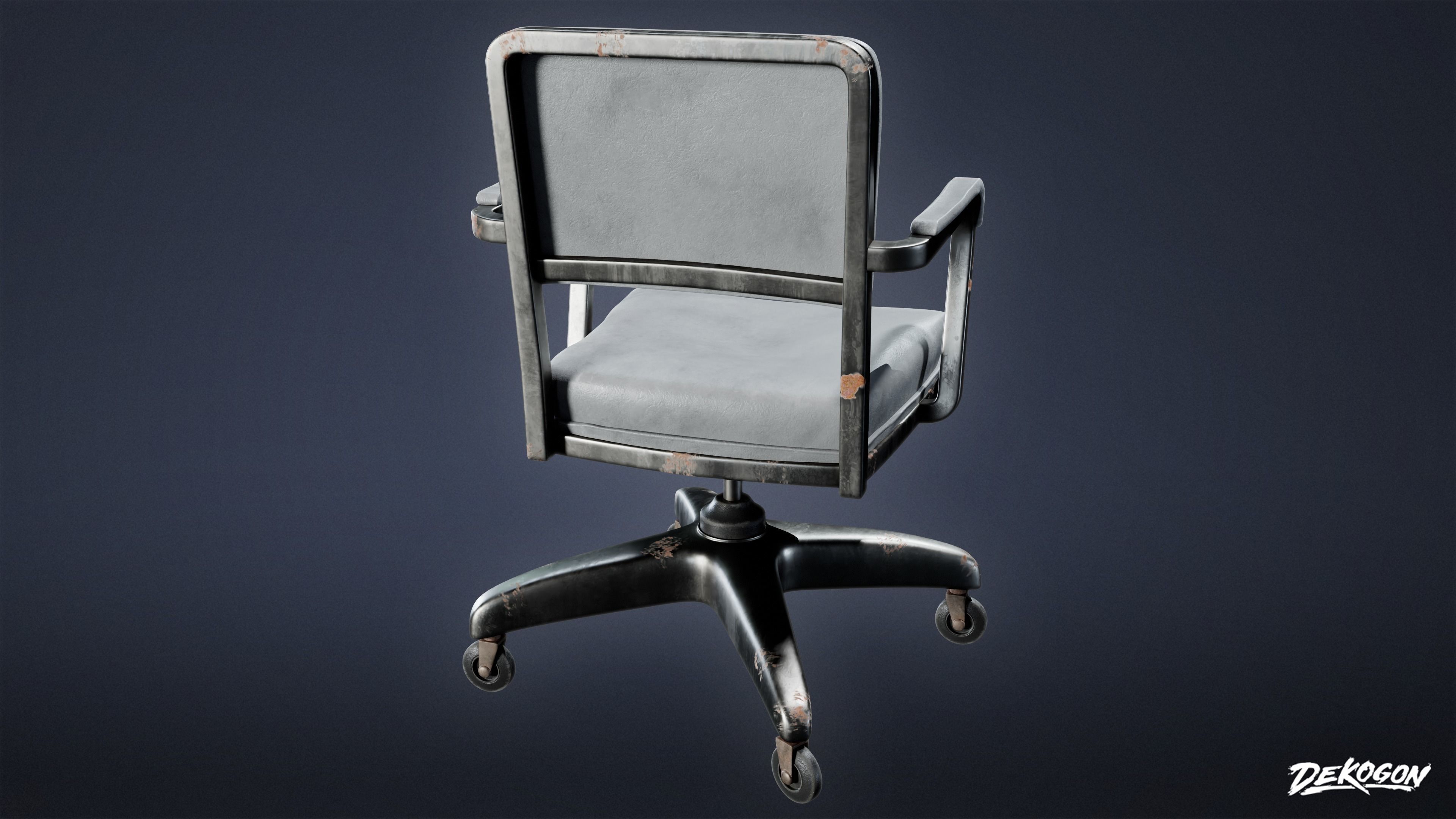 SUBURBS - Chair Set 05 - LOW POLY AND NANITE Low-poly 3D model_7