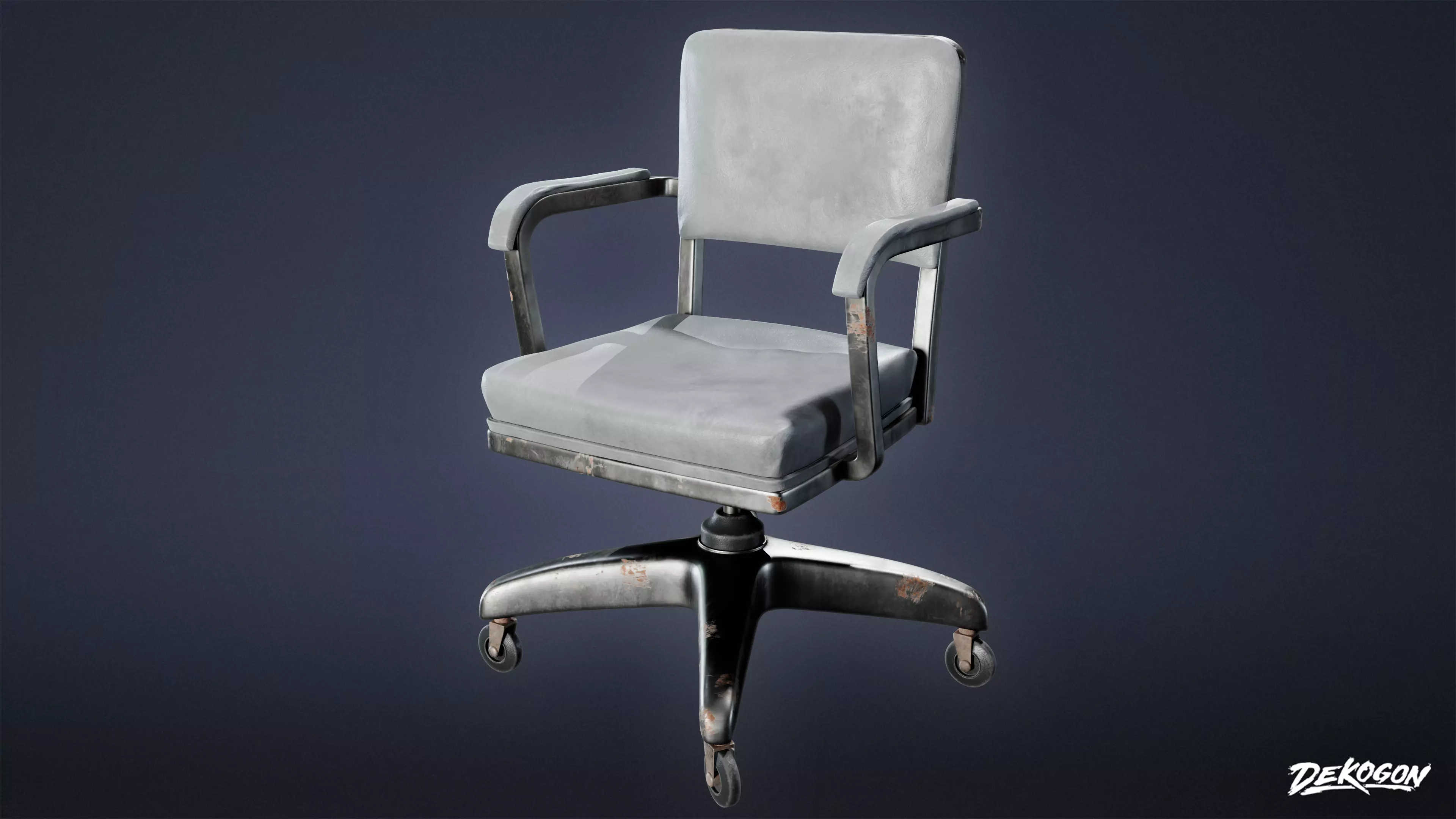 SUBURBS - Chair Set 05 - LOW POLY AND NANITE Low-poly 3D model_0