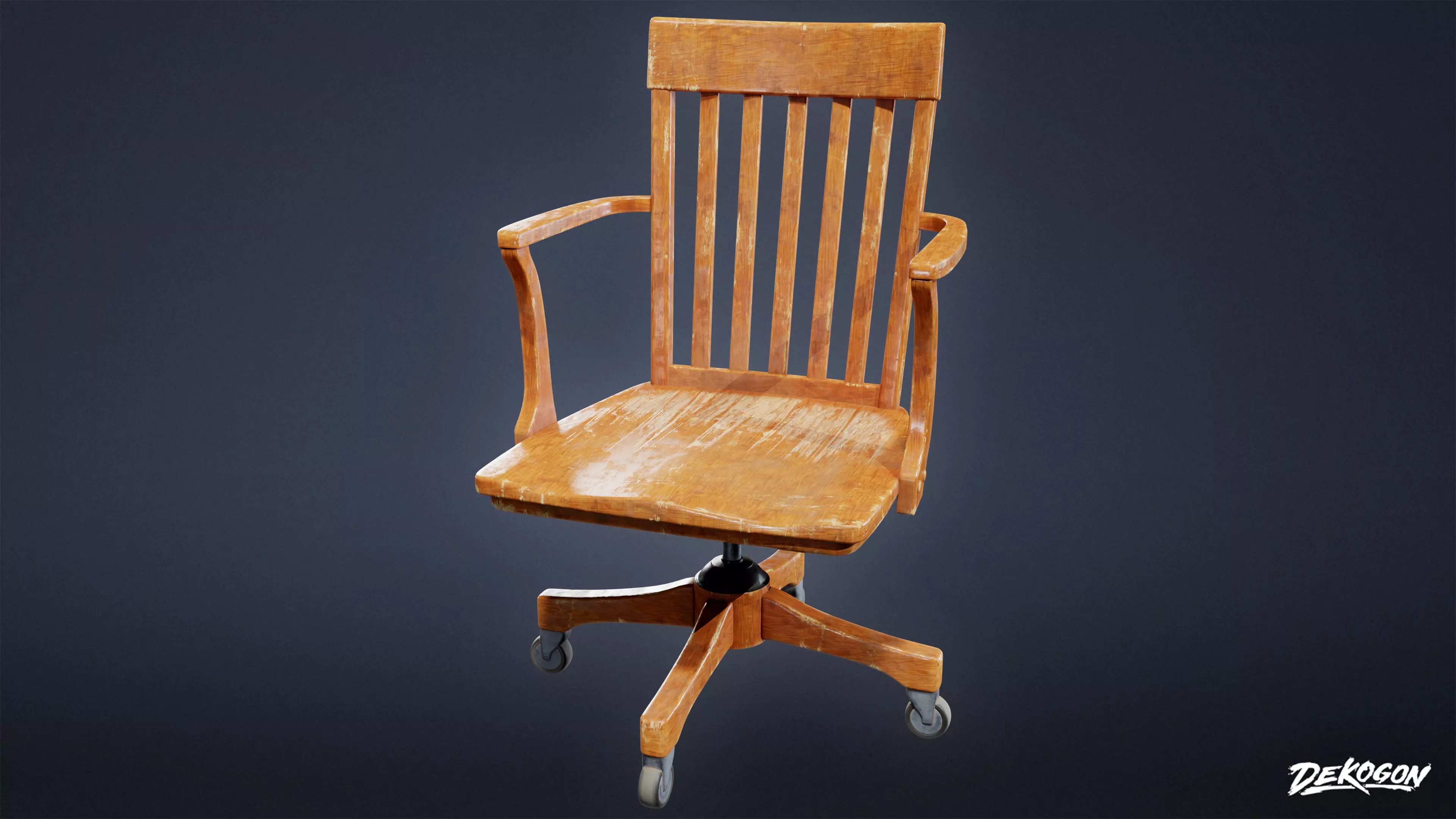 SUBURBS - Chair Set 09 - LOW POLY AND NANITE Low-poly 3D model_0