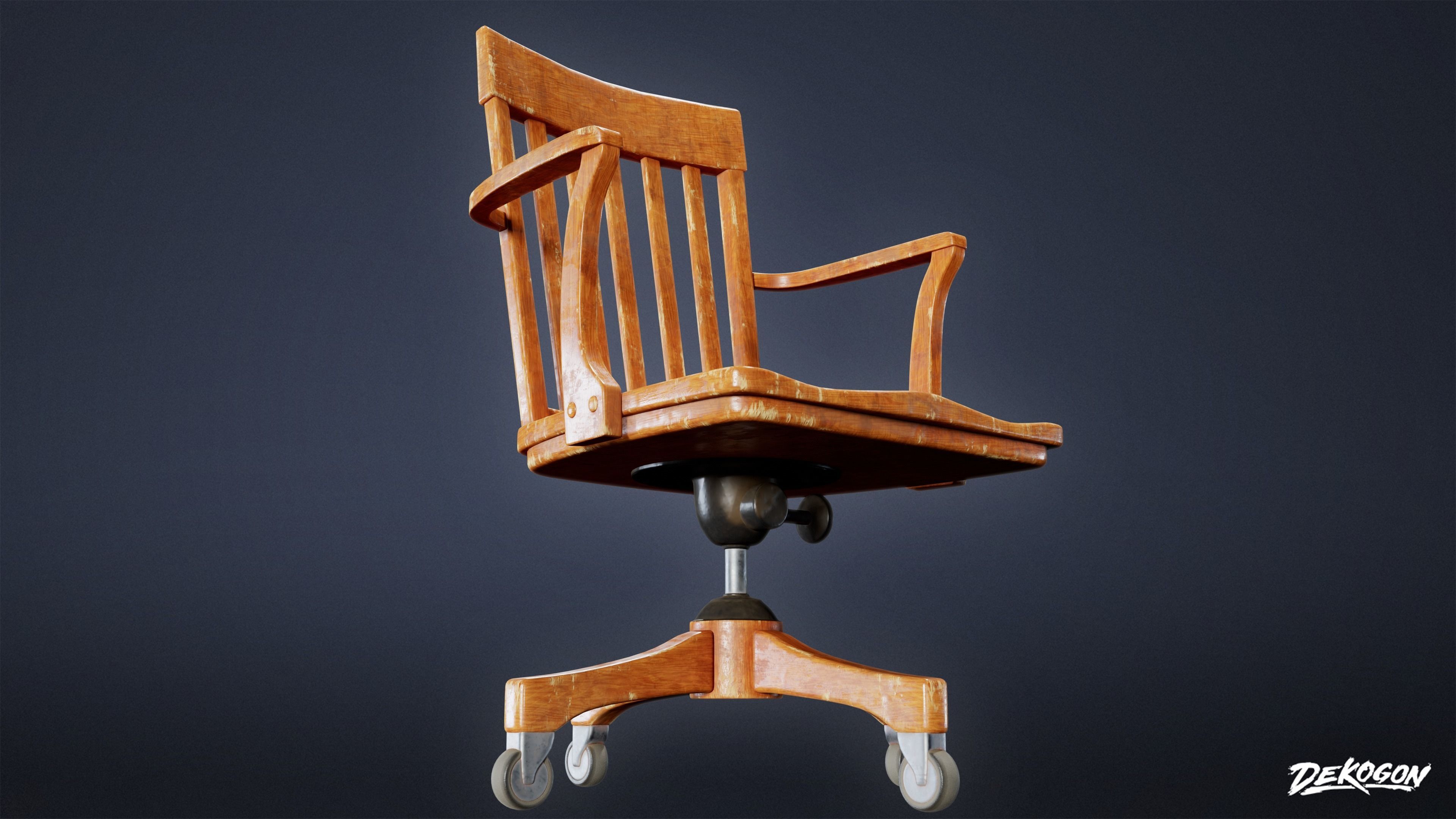 SUBURBS - Chair Set 09 - LOW POLY AND NANITE Low-poly 3D model_9