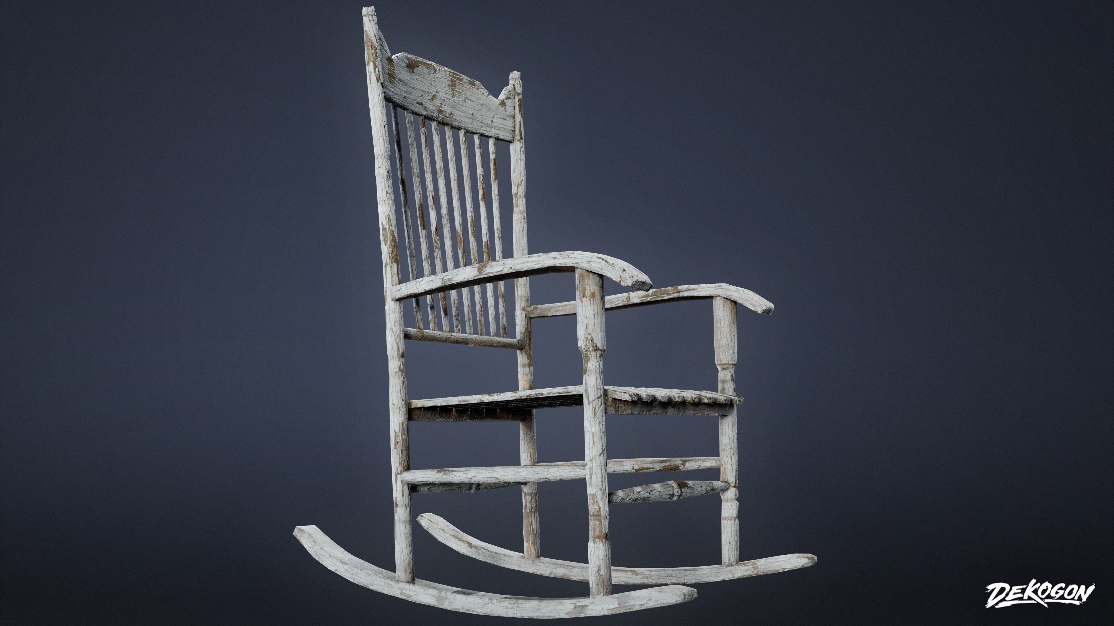 SUBURBS - Chair Table 01 - LOW POLY Low-poly 3D model_4