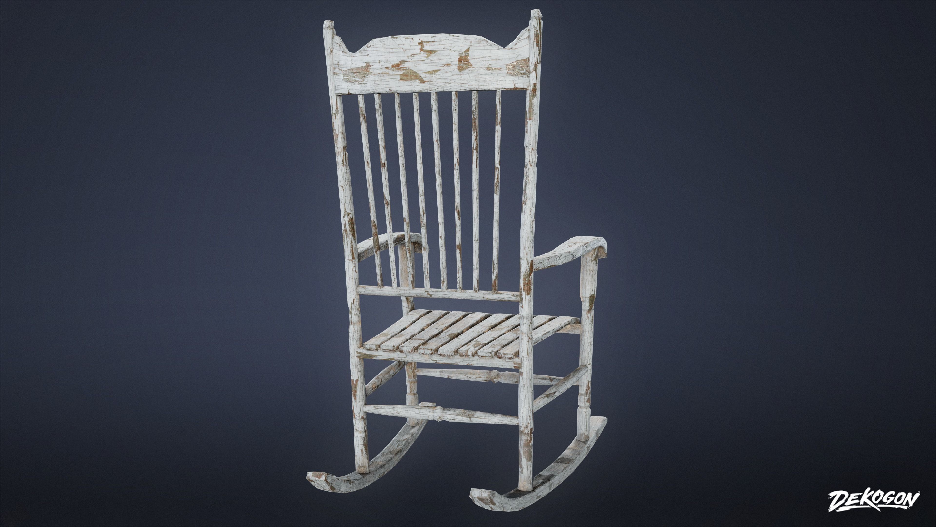 SUBURBS - Chair Table 01 - LOW POLY Low-poly 3D model_5