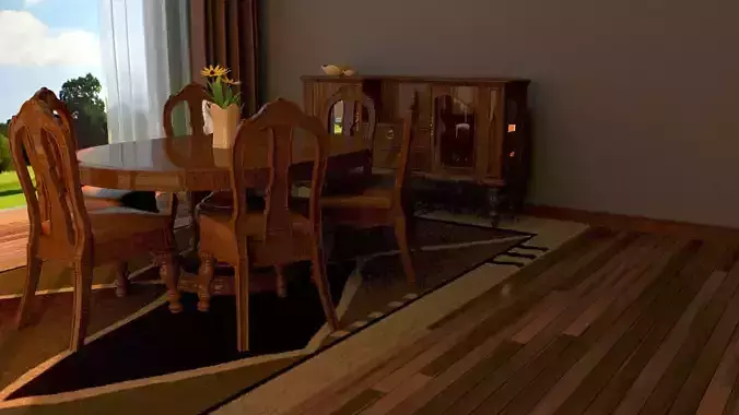 dinning room set 3D model