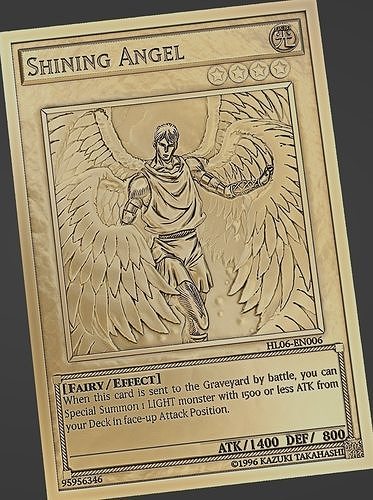 SHINING ANGEL - YU-GI-OH Free 3D print model