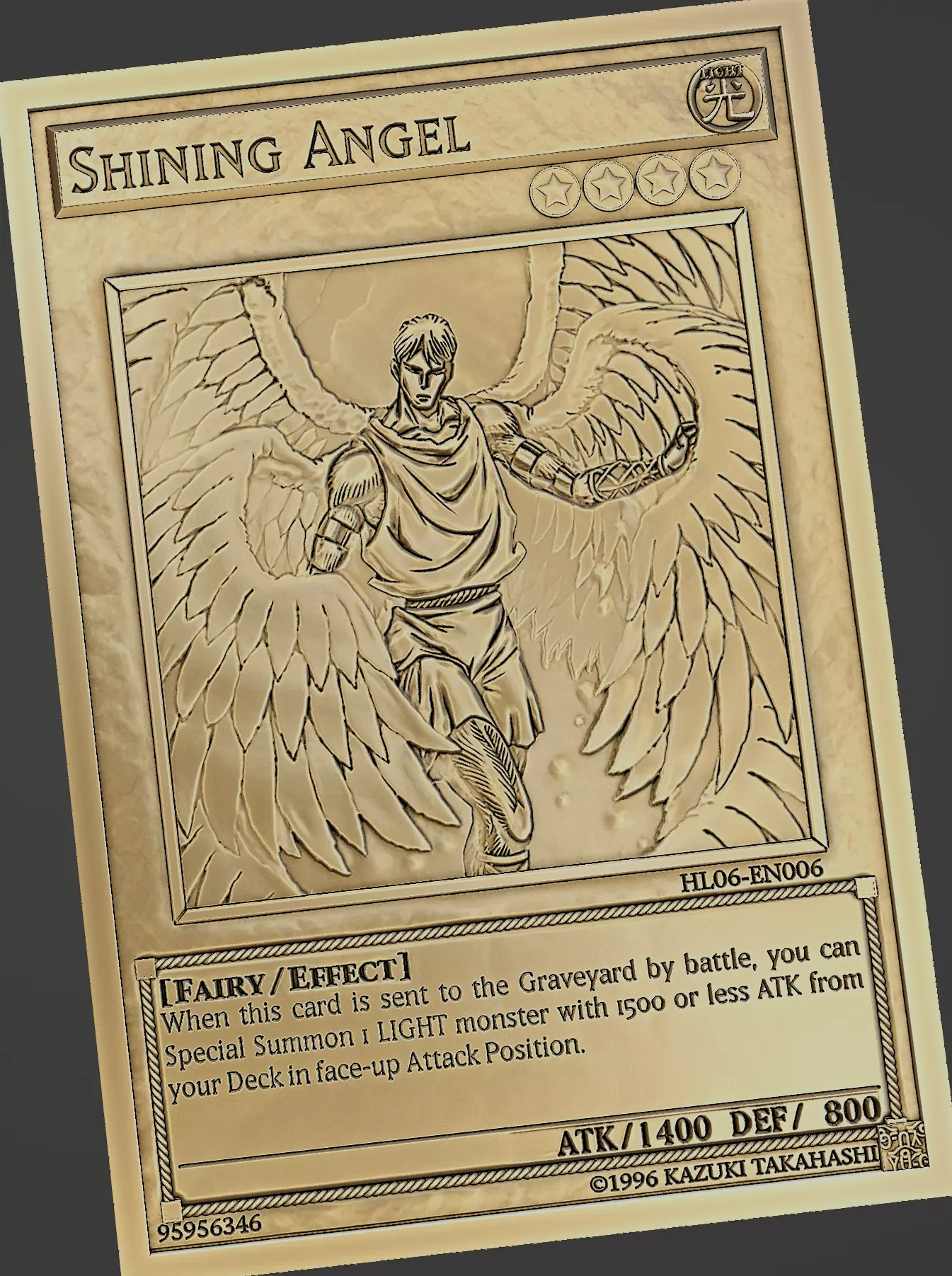 SHINING ANGEL - YU-GI-OH Free 3D print model