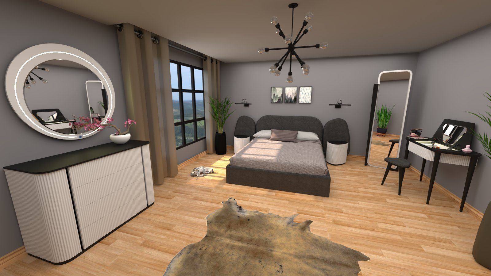 Bedroom package 3D model_3