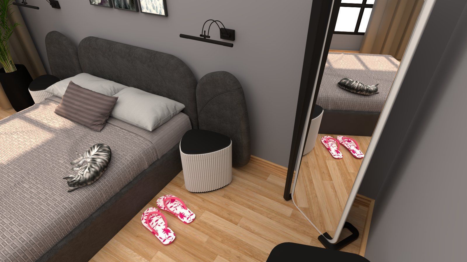 Bedroom package 3D model_1