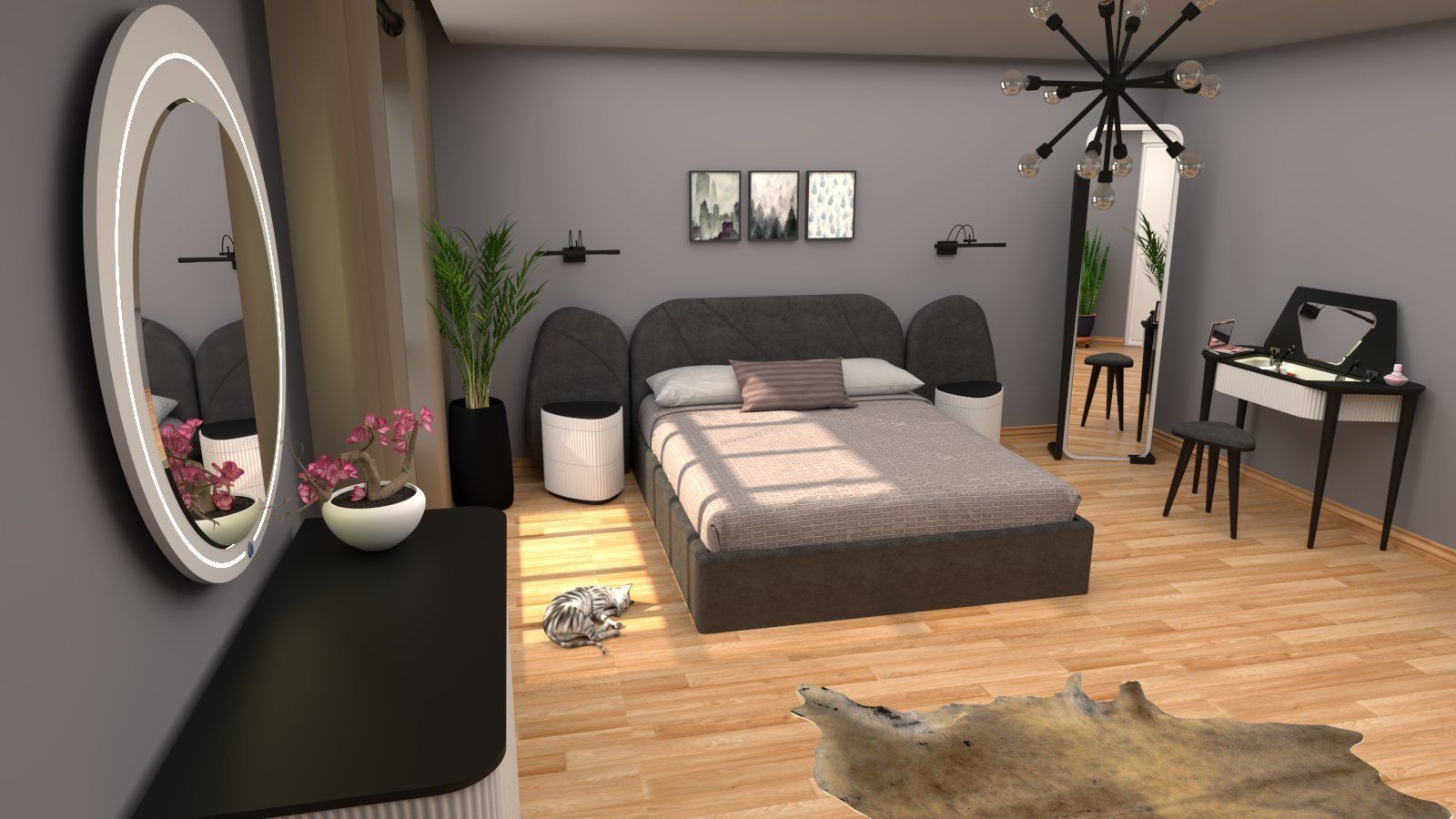 Bedroom package 3D model_7