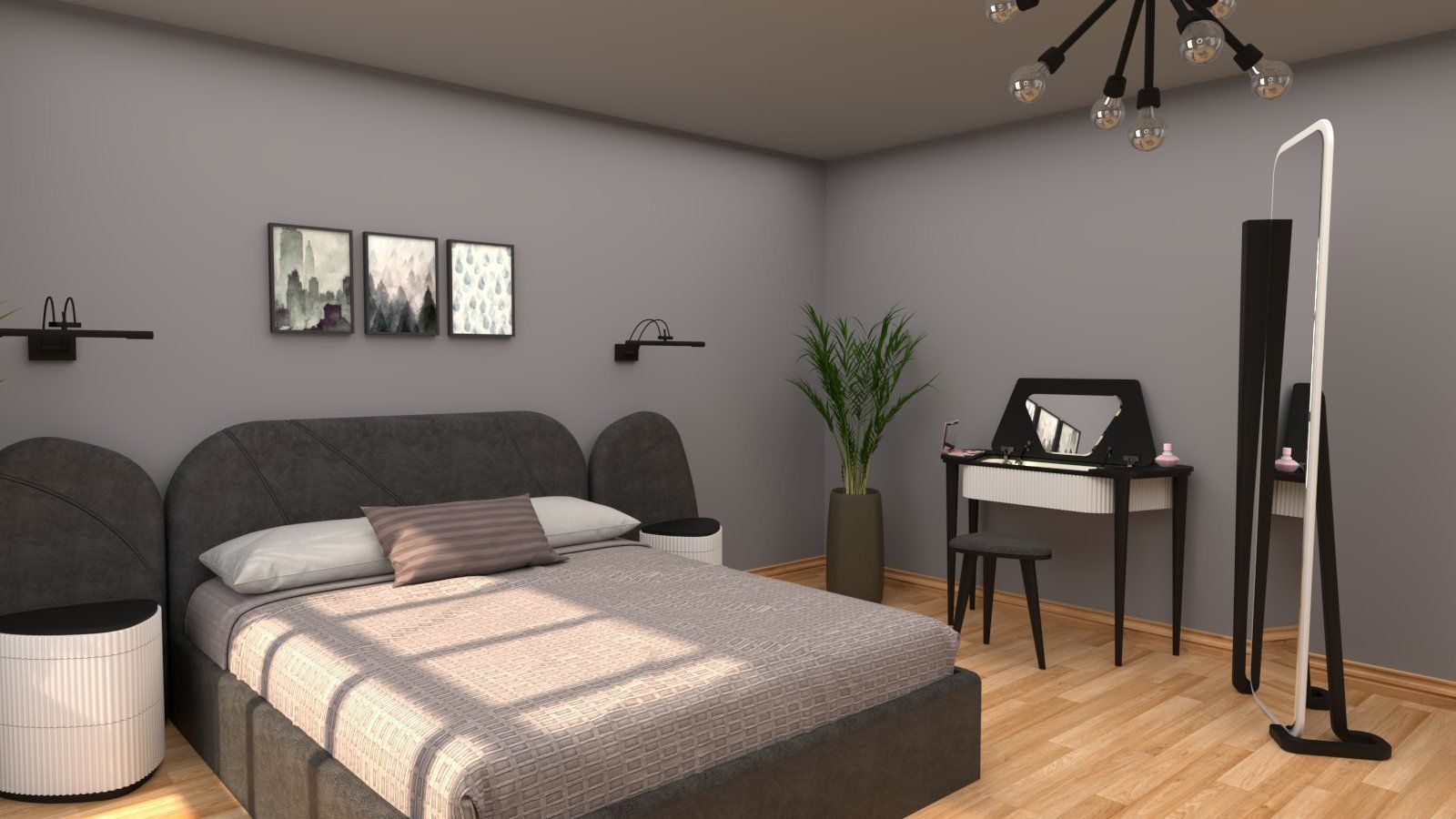 Bedroom package 3D model_4