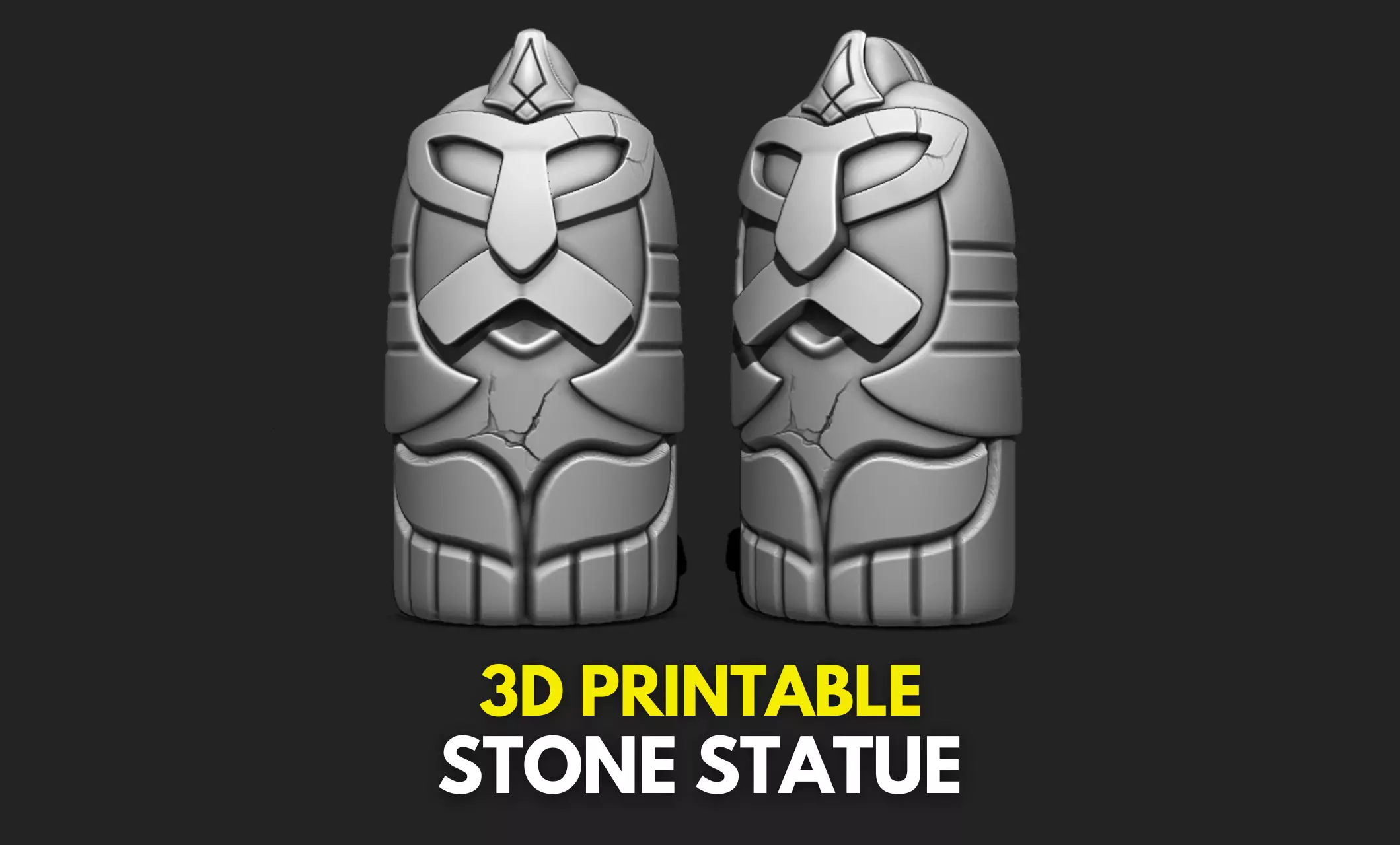 Stone Statue STL 3D File for 3D Printing 3D print model
