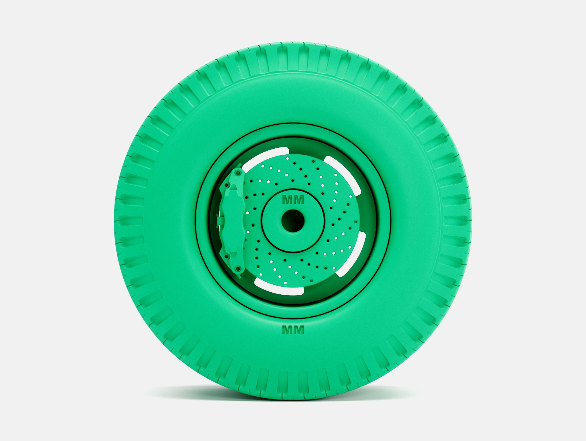 15x10 Torq Thrust D Wheel Firestone Dragster Cheater Slick 3D print model_2