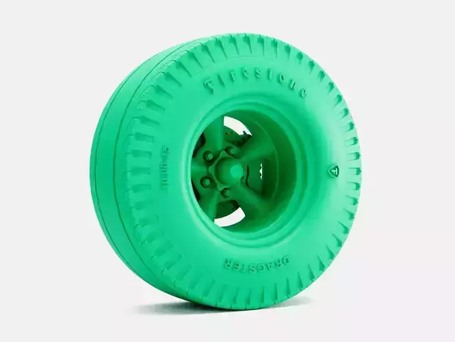 15x10 Torq Thrust D Wheel Firestone Dragster Cheater Slick 3D print model