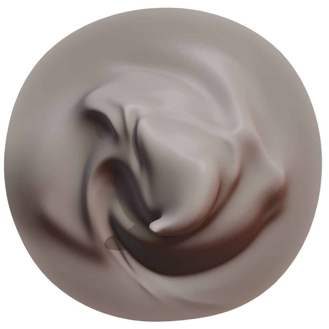 Cosmetic Cream Smears 2- 2024 Low-poly 3D model_5