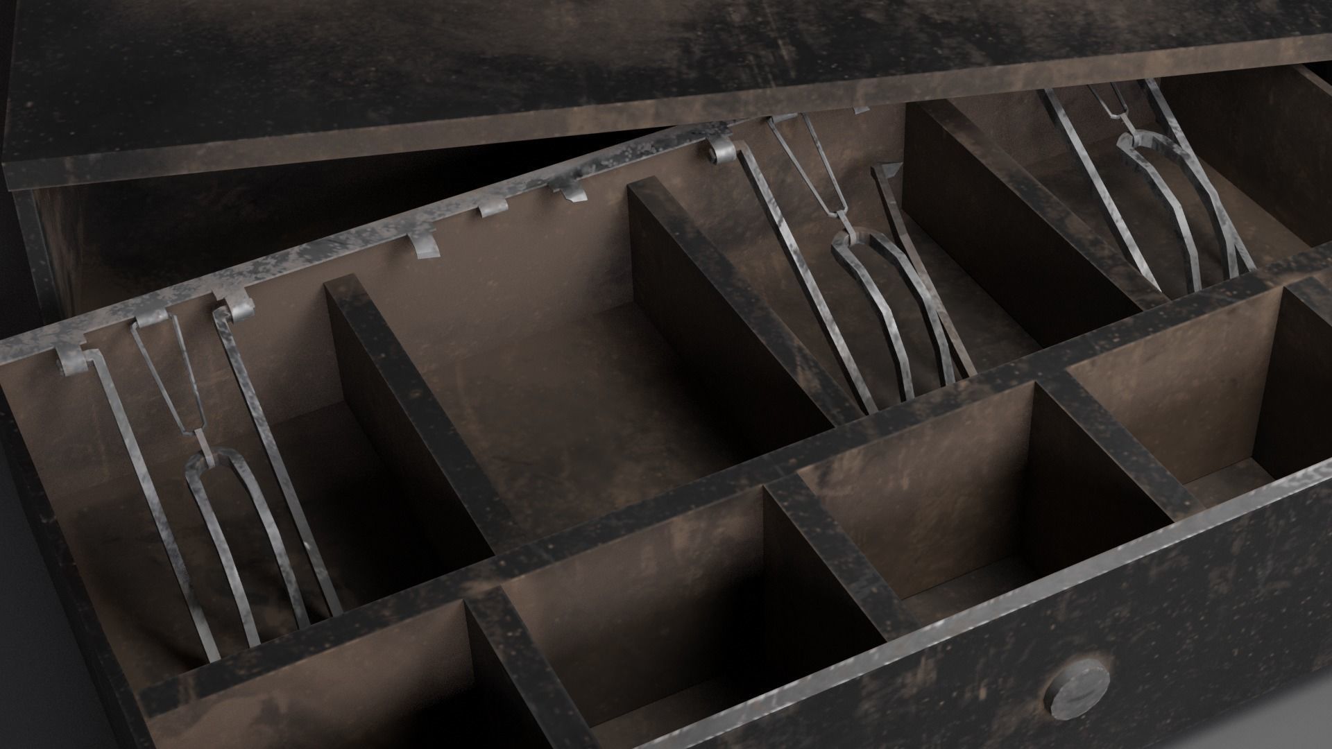 Cash Register Low-poly 3D model_7